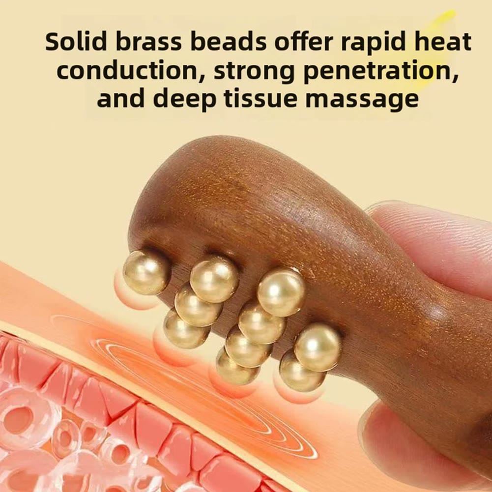 Y-Shaped Acupressure Tool with Brass Beads